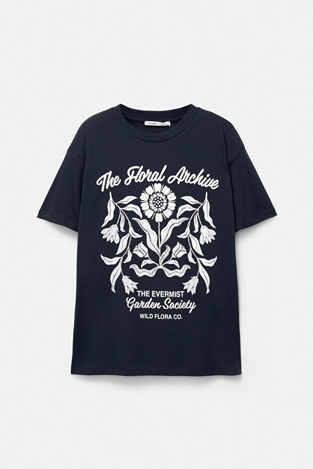 Ezoterik Çiçekli Tişört - 5