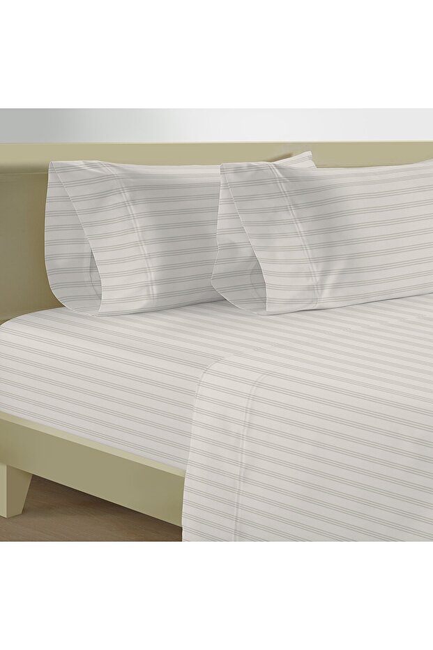 أمبرا شرشف مطاطي قطن ساتان 400 خيط فانيلا كينج 180*200+35 سم