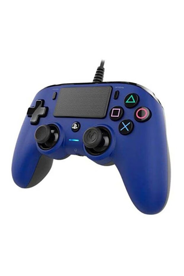 وحدة تحكم سلكية زرقاء لايتنينج كومباكت لجهاز بلاي ستيشن 4 - 4