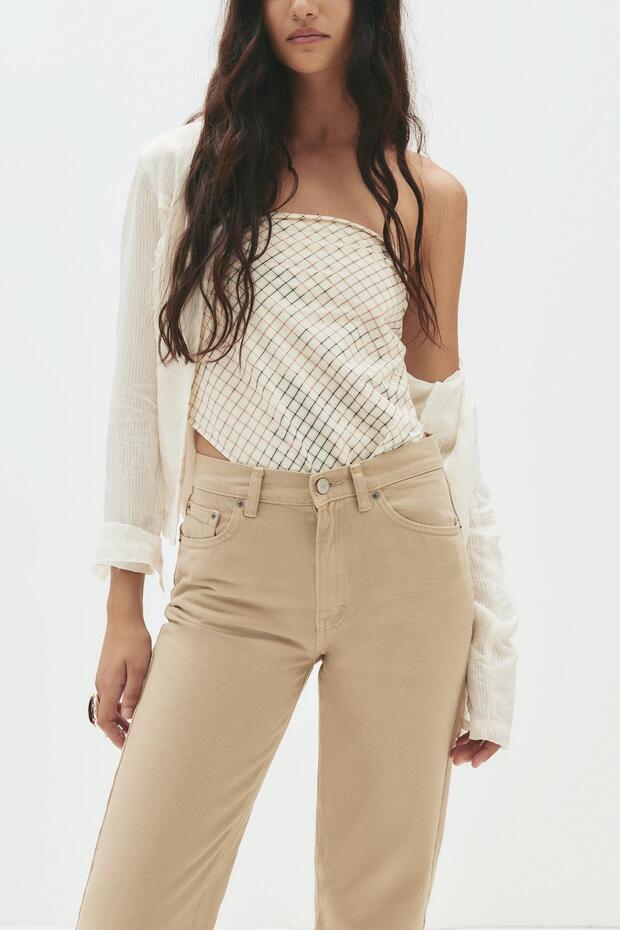 Mom fit yüksek bel jean - 1