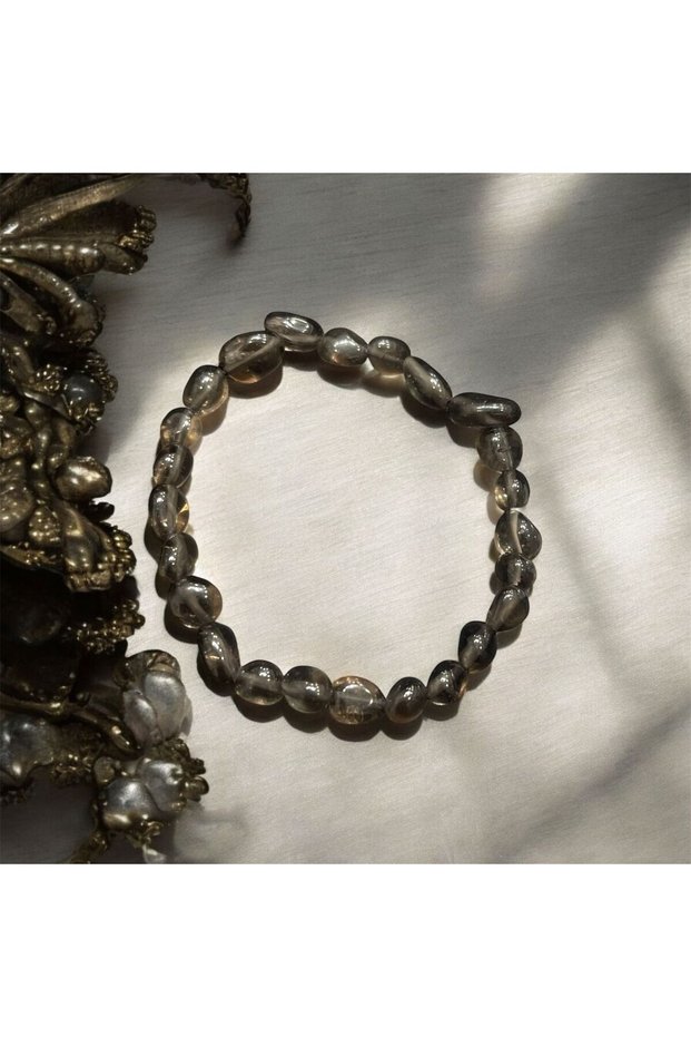 Aurastone Smoky Quartz Tumbled Natural Stone Bracelet