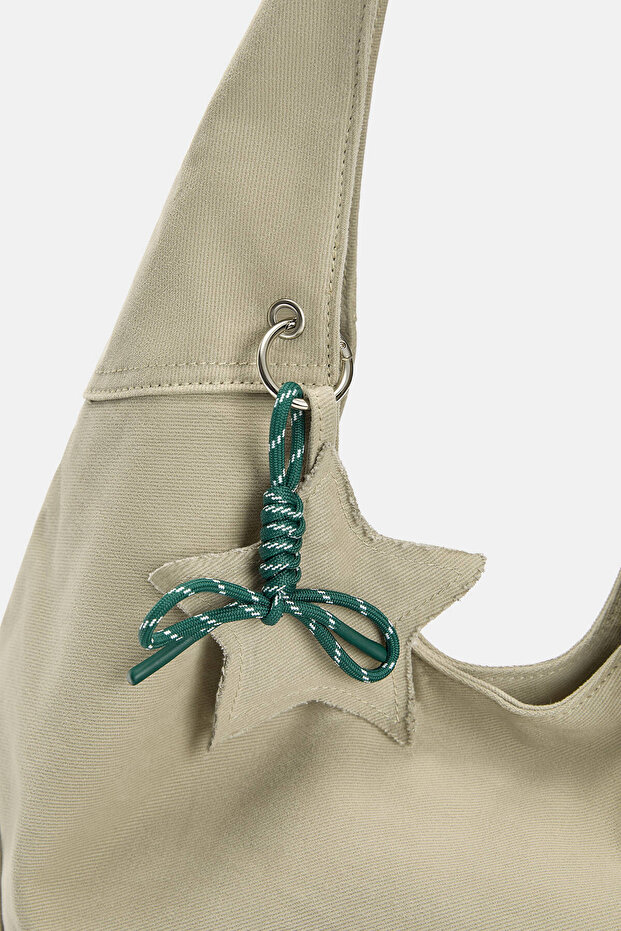 Süslemeli kanvas tote çanta - 4