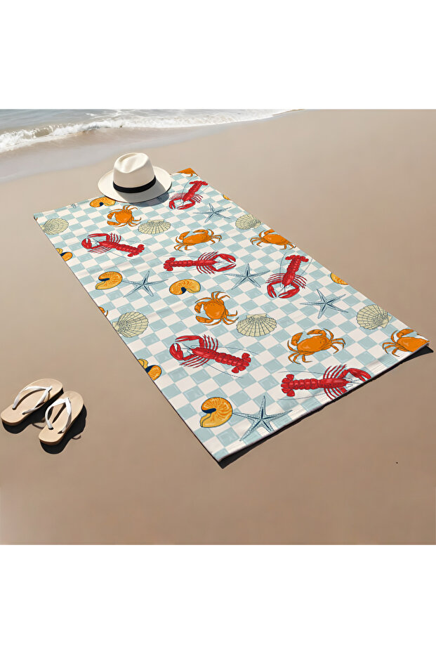 Special Design Patterned Quick Dry 75X150 cm Beach Towel – Printed