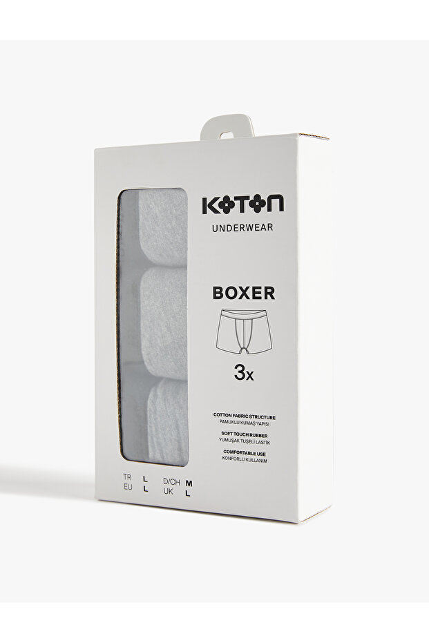 Cotton Basic 3-Piece Boxer Set - 2