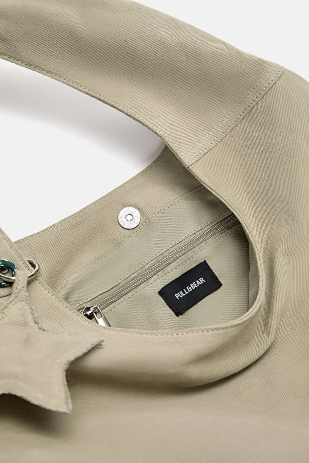 Süslemeli kanvas tote çanta - 3