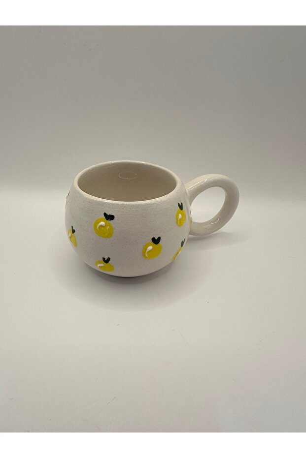 LİMONLU SERAMİK KUPA - 1
