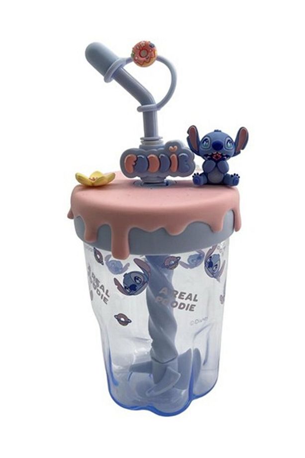 Disney Lilo&Stitch Lisanslı Parti Serisi Pipetli Plastik Şişe - 3