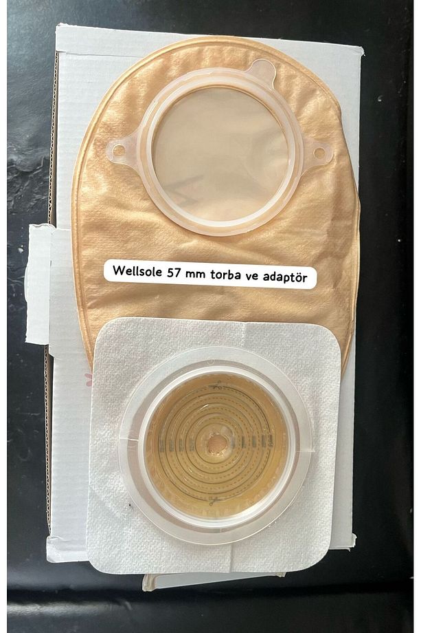 KOLOSTOMİ TORBASI 10 ADET VE ADAPTÖRÜ (STOMA) 10 ADET (57MM KESİLEBİLİR) - 3