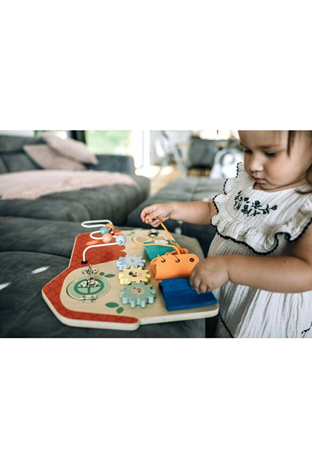 Activity board, Free2Play, Wooden, With interactive elements, Develops hand-eye coordination - 8