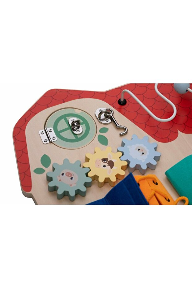 Activity board, Free2Play, Wooden, With interactive elements, Develops hand-eye coordination - 3