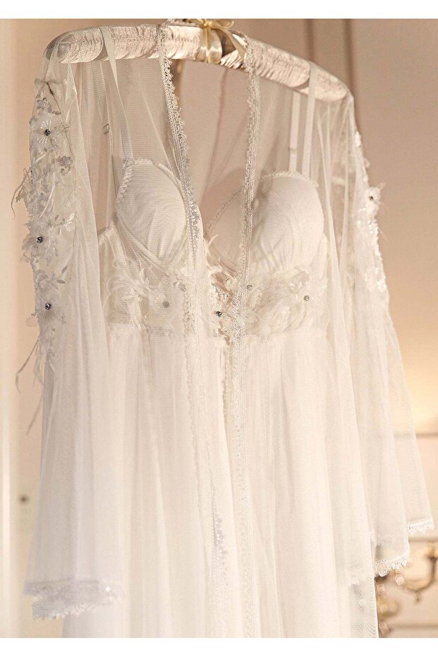 Satin Lace Bridal Lingerie Set