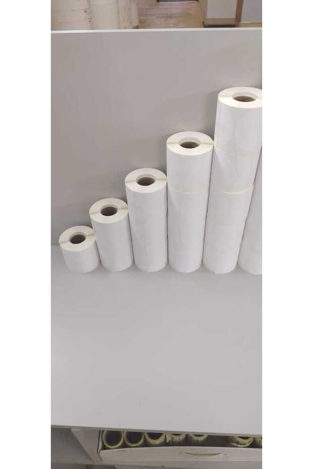 90 MM ÇAP ETİKET EKO TERMAL 1 RULO 400 ADET (4O LIK KUKA ) - 2