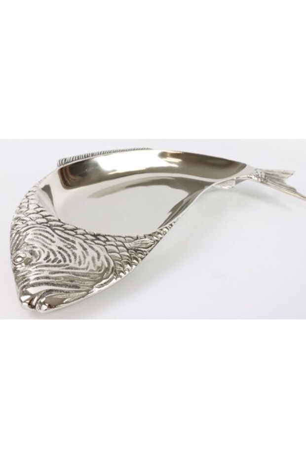 Serving platter in fish shape, silver plated - 4