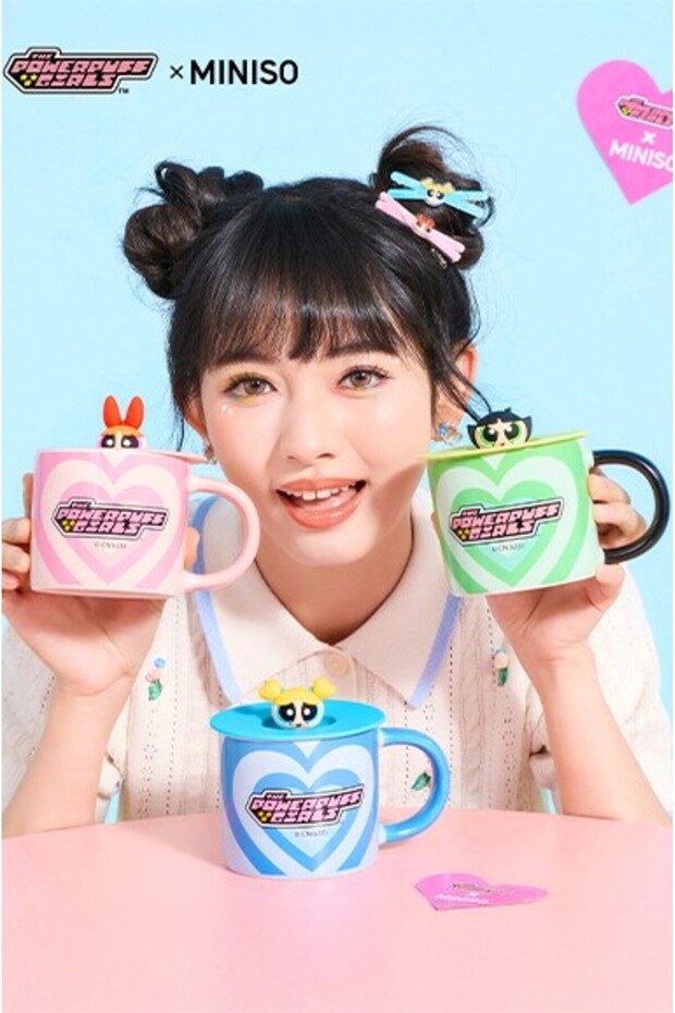 Powerpuff Girls Lisanslı Kapaklı Seramik Bardak 340mL - Buttercup - 4