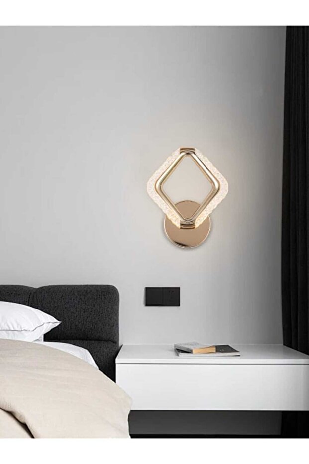 مصباح حائط LED حديث 9893-W – 7 واط، إضاءة داخلية قابلة للتعديل بثلاثة أوضاع إضاءة – شمعدان حائط أنيق