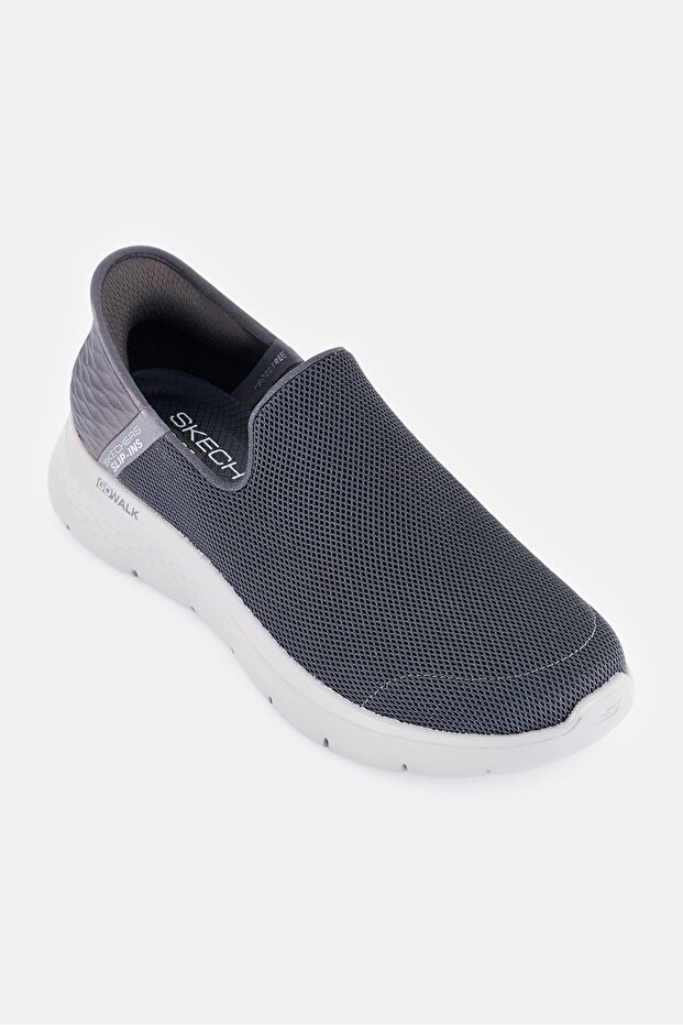 Men Go Walk Flex Slip On Outdoor Shoes, Dark Grey