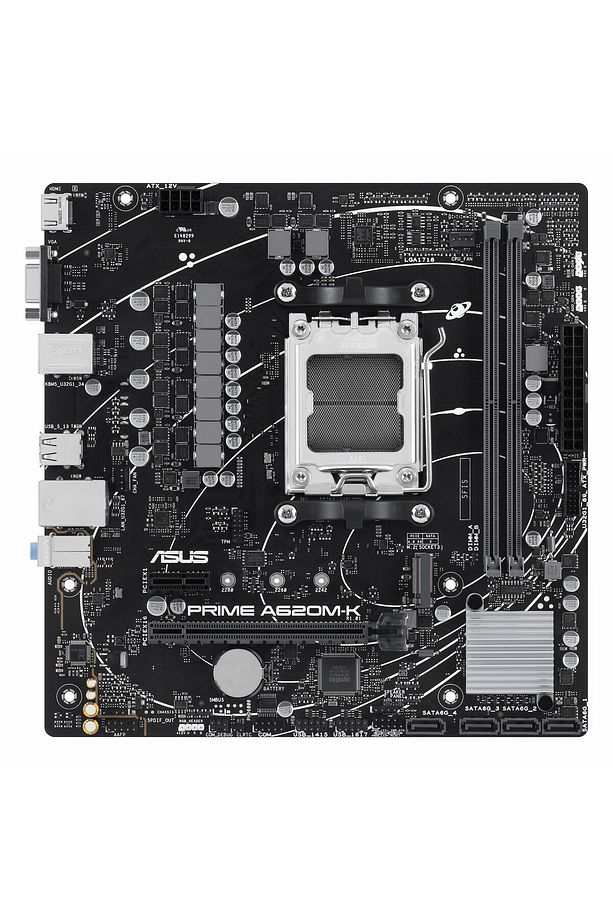 Prime A620M-K DDR5 (6400MHz)OC M.2 VGA/HDMI PCIe 4.0 AM5 mATX Anakart - 2