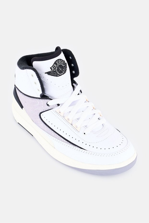 Kids Boy Air Jordan 2 Retro Lace Up Outdoor Shoes, White