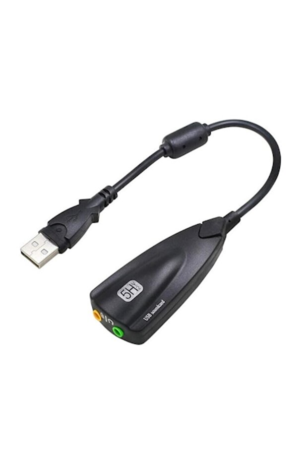 Sound Card with USB A 2.0 Connector, Virtual 7.1CH, MIDI Interface, 12-Channel Equalizer, Mute Butto - 1