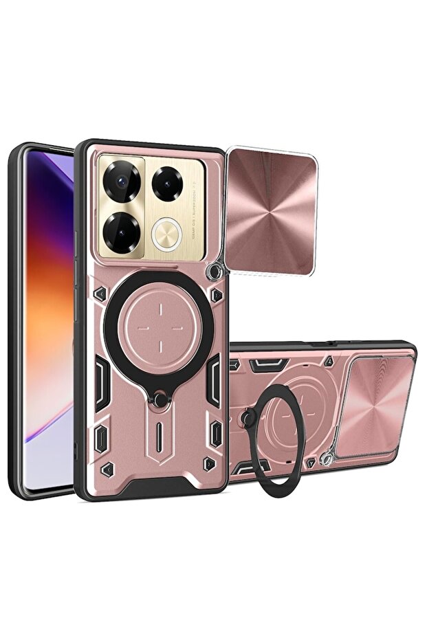 Protective case compatible with Infinix Note 40 Pro Plus, CamGuard Pro, with ring stand, camera prot - 2