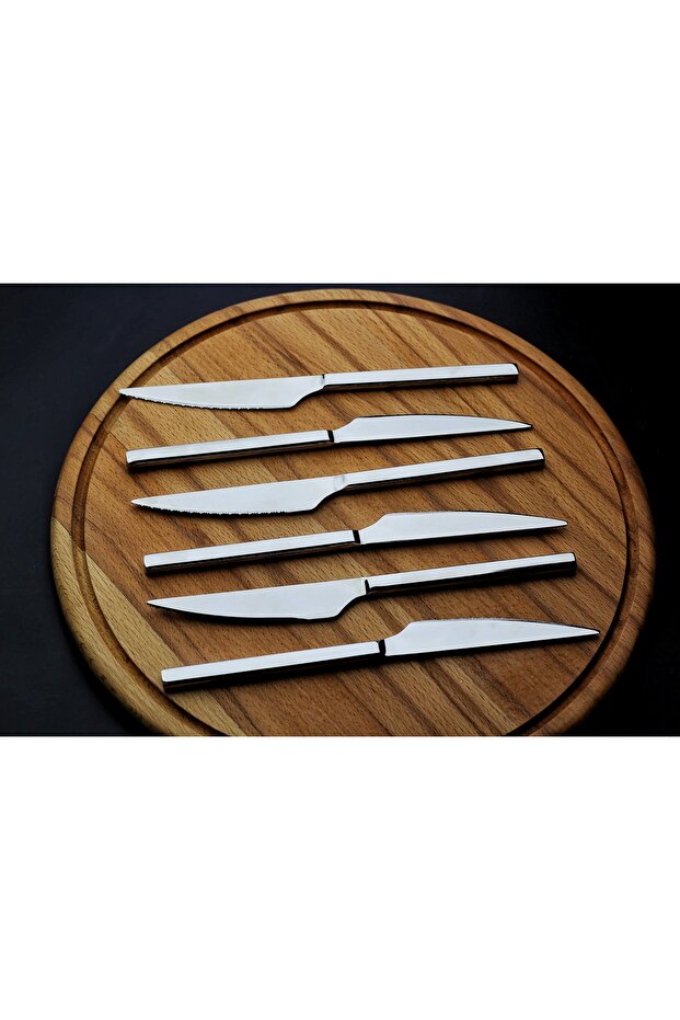 Mercan Steak Bıçağı - Paslanmaz Çelik 6'lı Set - 3