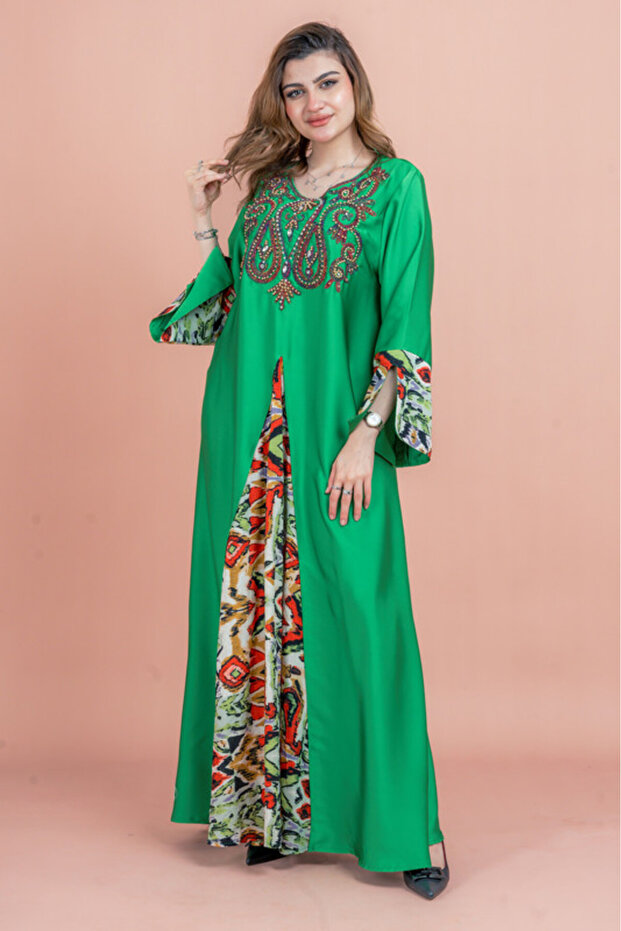 جلابية مطرزة سادة - 5