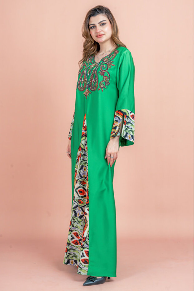 جلابية مطرزة سادة - 3