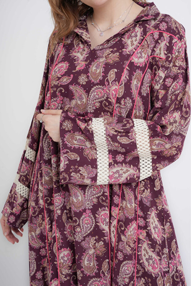 جلابية أنيقة بياقة - 2