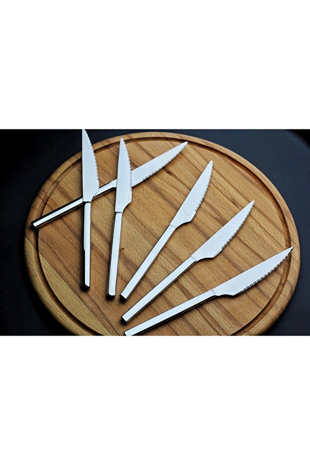Mercan Steak Bıçağı - Paslanmaz Çelik 6'lı Set - 1