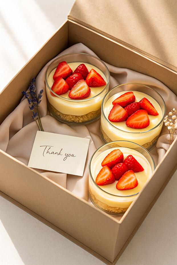 3-Piece Round Glass Magnolia Presentation Bowl – Dessert, Breakfast, Appetizer and Snack Bowl