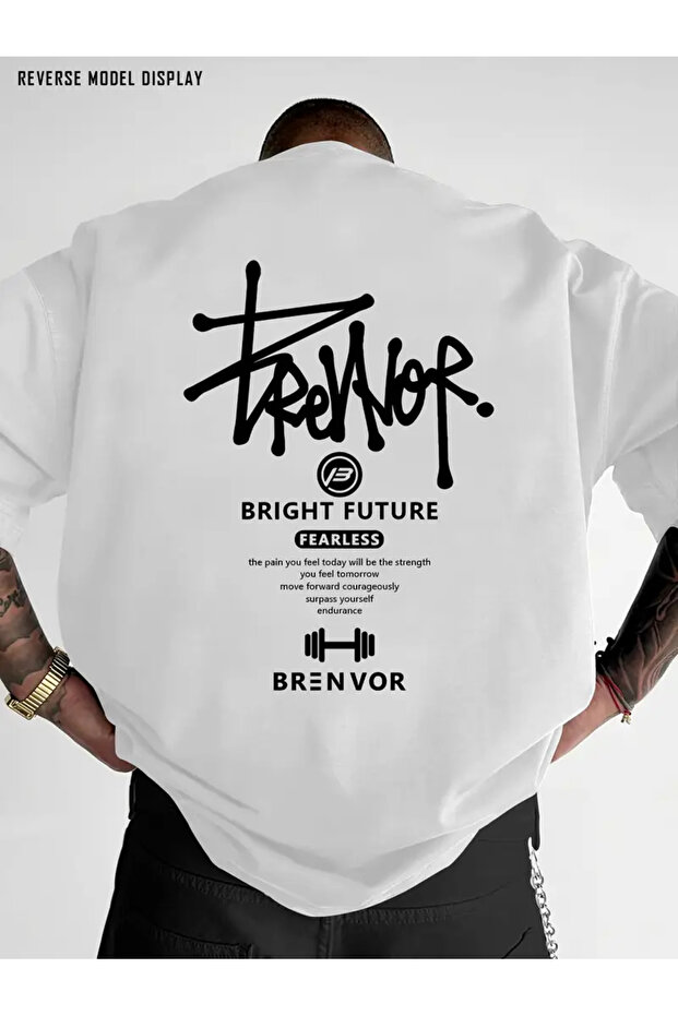 Premium Oversized Fit Short-Sleeve Printed T-Shirt