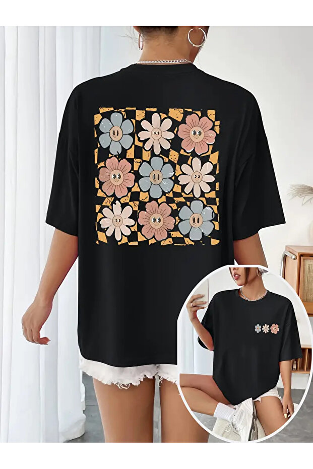 Premium Oversized Fit Short-Sleeve Printed T-Shirt