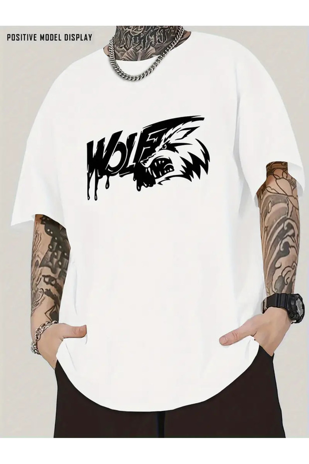 Premium Oversize Cut Short Sleeve Printed T-Shirt