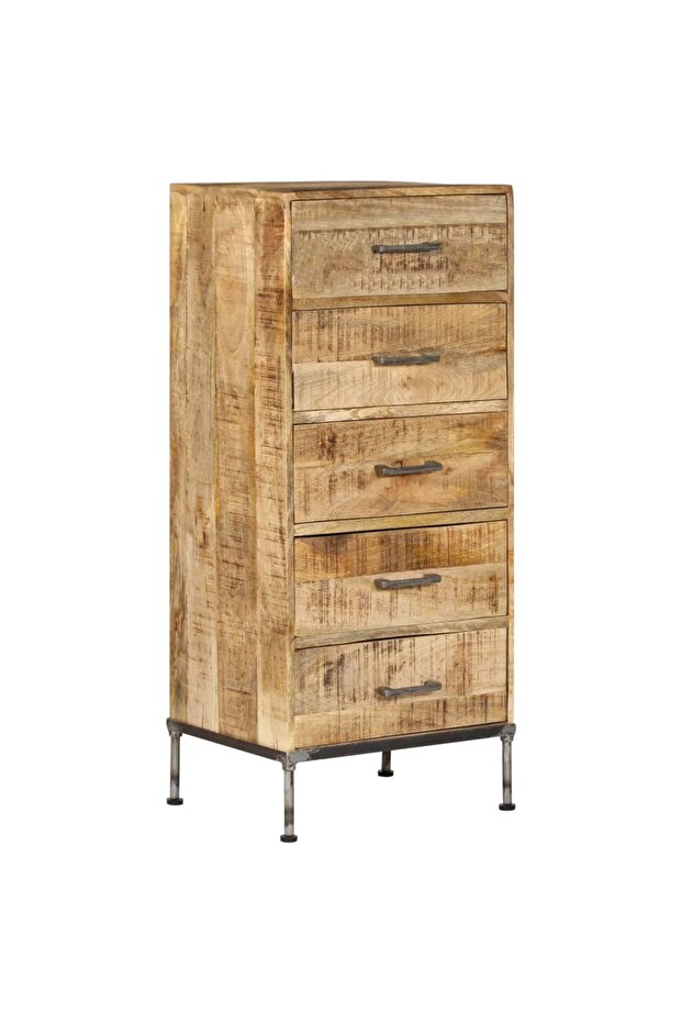 Chest of Drawers 45x35x106 cm Solid Mango Wood