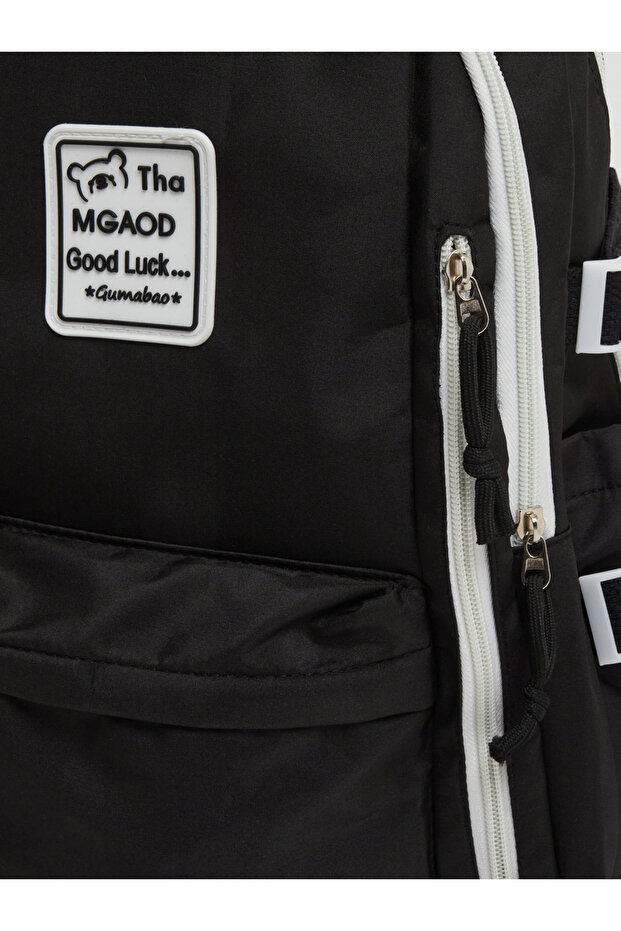 حقيبة ظهر بسحاب متباين التفاصيل - 3