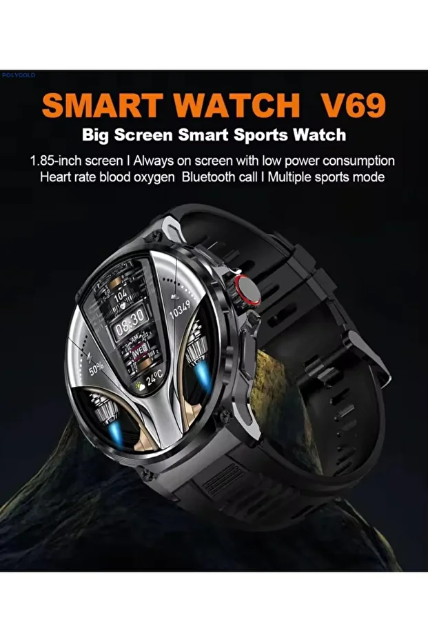 SW-80 Amoled Ekran 3 Kordon Android Ios Harmonyos Uyumlu Akıllı Saat - 3