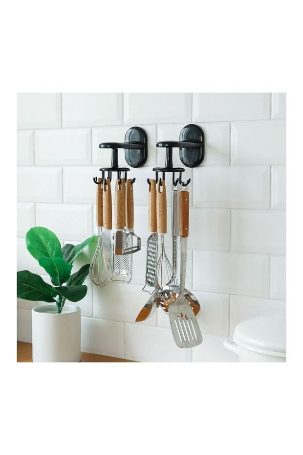 Rotating Support for Kitchen Utensils, Kitchen Hook - 2