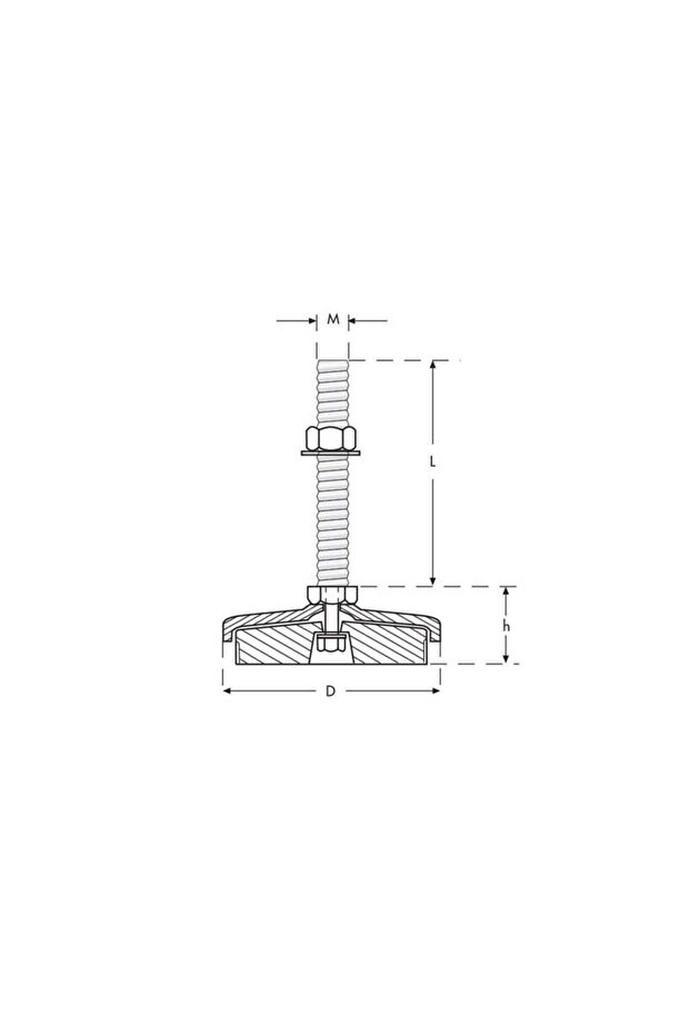 Chrome Bench Buffer M16X100 Diameter80 - 2