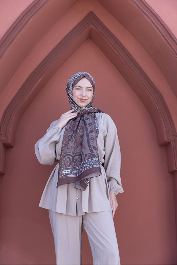 Sliding Ethnic Patterned Cotton Shawl