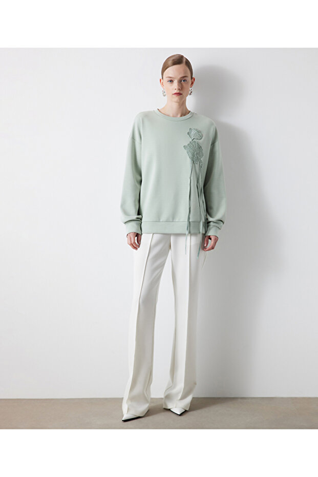 سويت شيرت منقوش بالزهور - 5