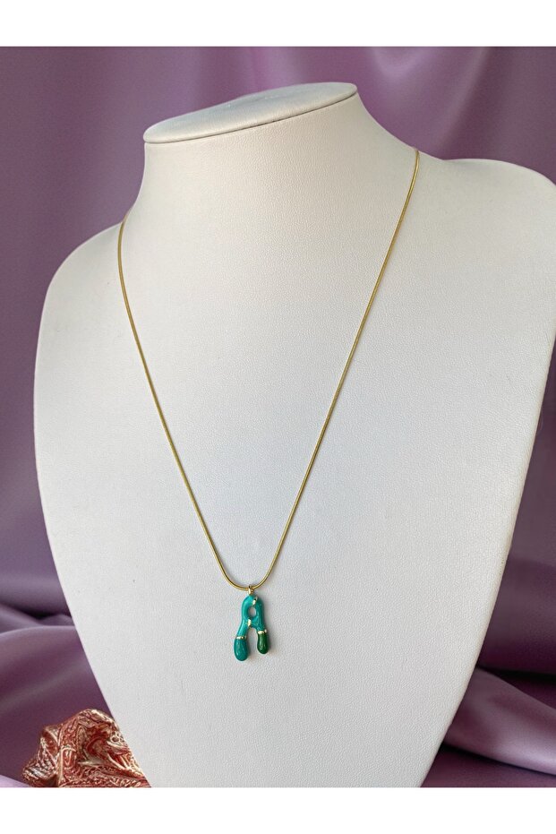 A harfli Çelik Kolye - 2