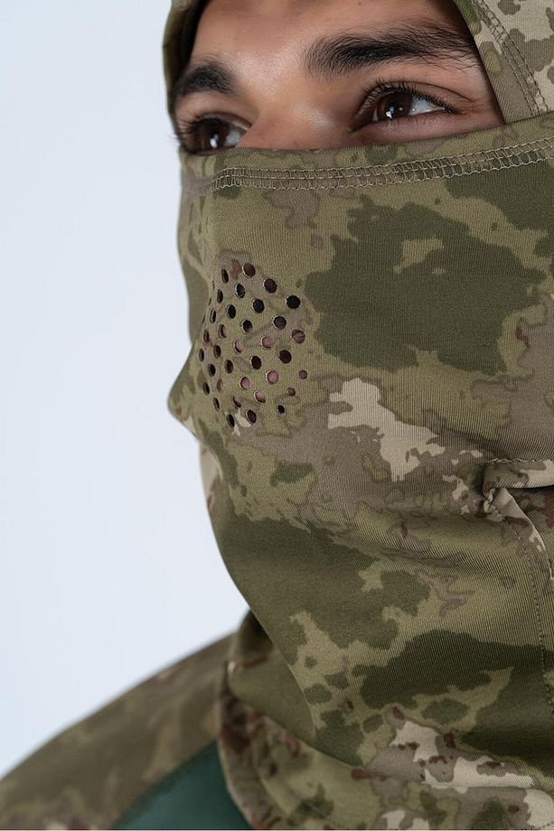 Attack Tactical Termal Kar Maskesi (Balaclava) – Siyah / Bej / Haki - 1