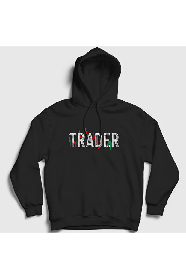 Unisex Black Trader Stock Market Trader Hooded Sweatshirt 563102Tt