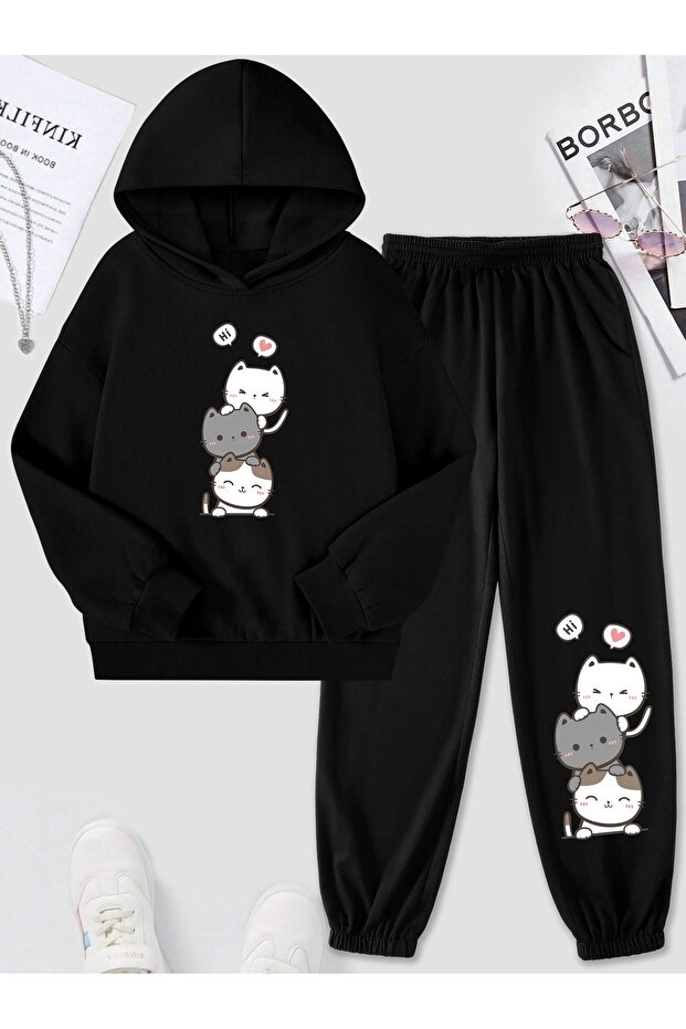 Girl's Hooded Tracksuit Jakinta Outdoors