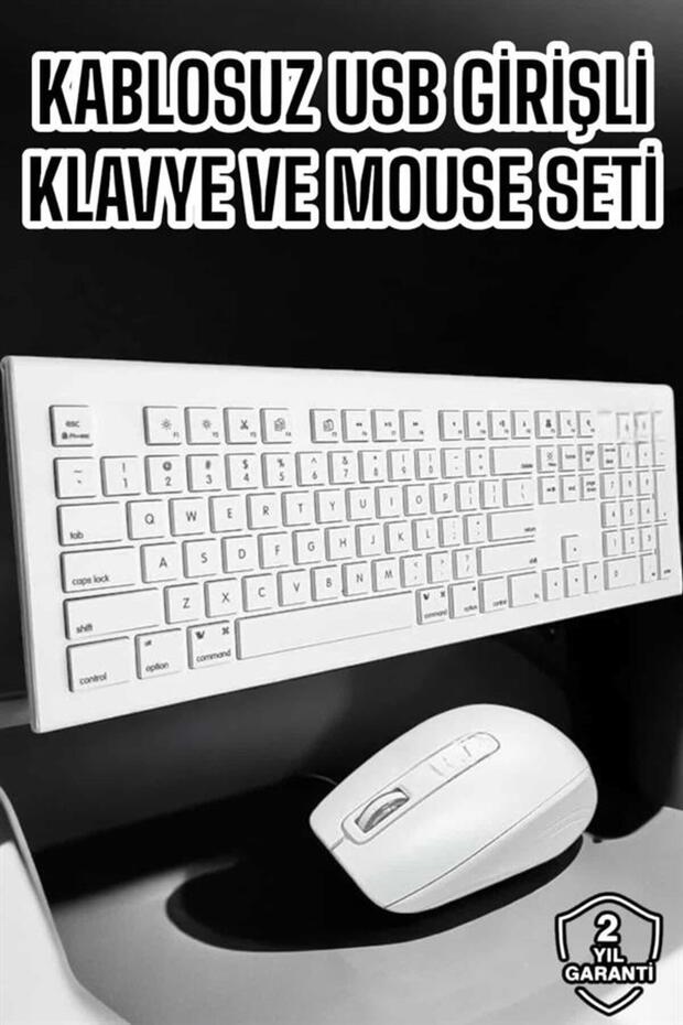 Q Klavye Klavye ve Mouse Seti USB Girişli Kablosuz - 2