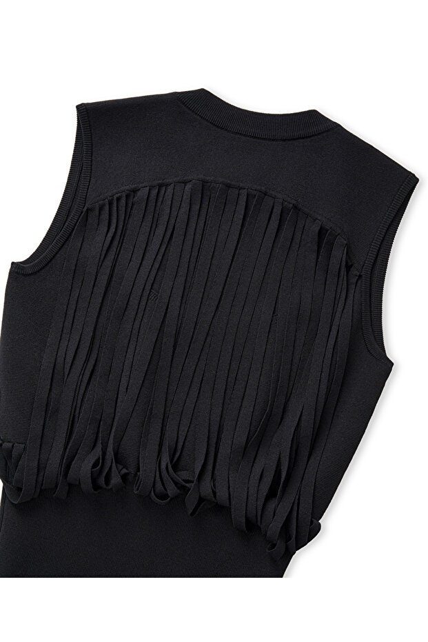 Triko şeritli süveter - 4