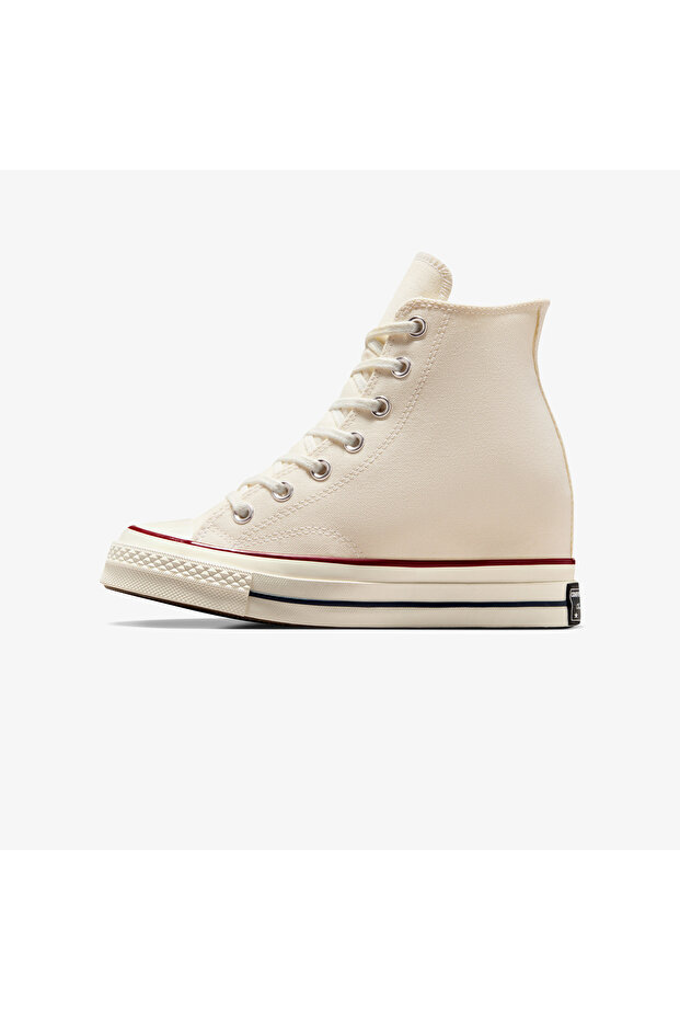 Chuck 70 Wedge Unisex Krem Platform Sneaker - 7