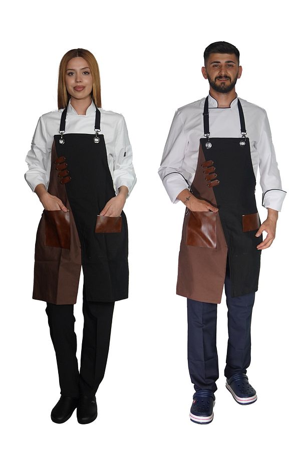 ÇAPRAZ ASKILI ÇAPRAZ KESİM DOUBLE MUTFAK ÖNLÜĞÜ MASTERCHEF MODEL - 1