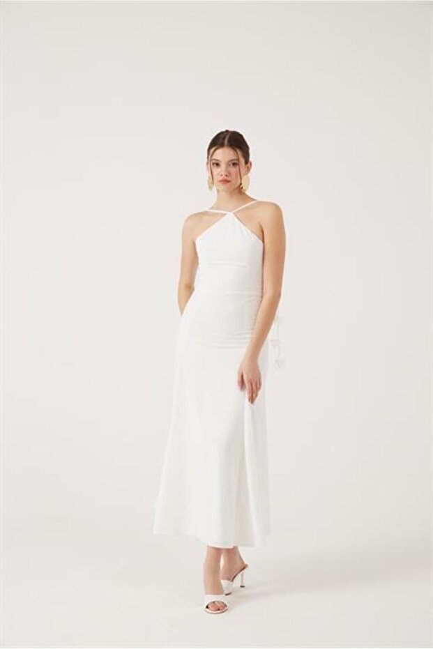 Raina Elbise Beyaz - 3