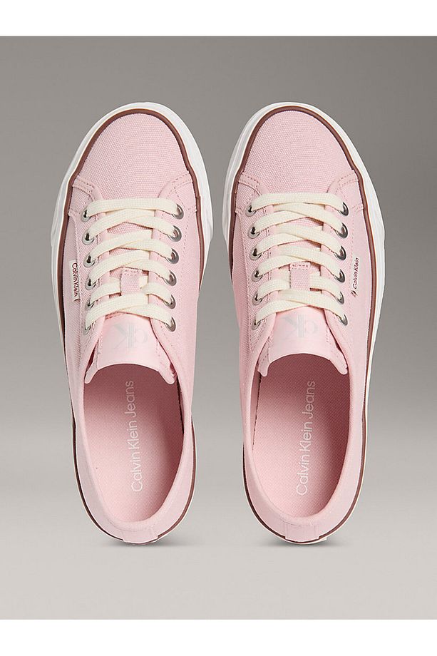 Ck Yw0yw01838 Vulc Flatform Ctn Logo Tag Kadın Sneakers - 4